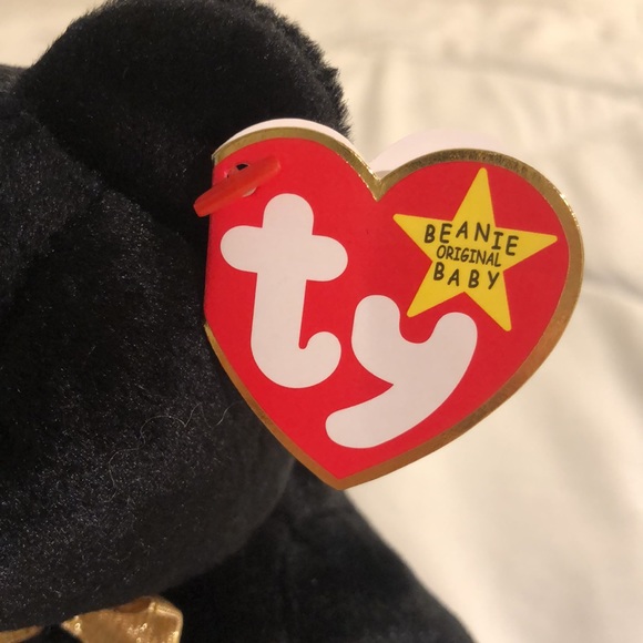 “The End” Bear TY Beanie Baby, Black Bear, Vintage Collectible 1999 - Picture 7 of 14